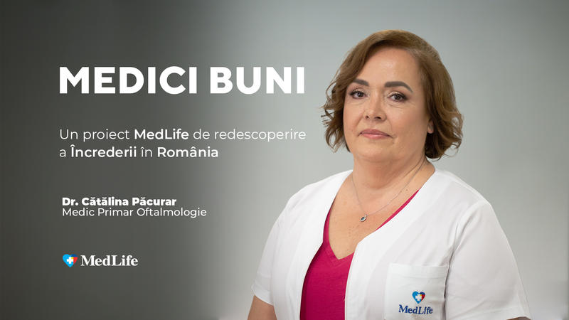 Dr. Cătălina Păcurar, medic oftalmolog la Opticristal, Foto: MedLife