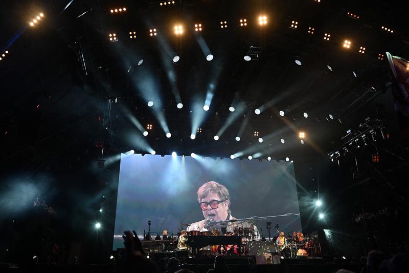 Elton John la ultimul sau concert din Marea Britanie, Foto: Oli SCARFF / AFP / Profimedia