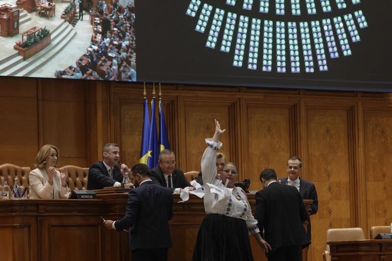 Diana Șoșoacă, scandal în Parlament, Foto: Inquam Photos / Octav Ganea