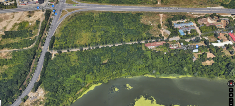 Spațiul verde unde se va face Parcul Valea Saulei, Foto: Google Maps