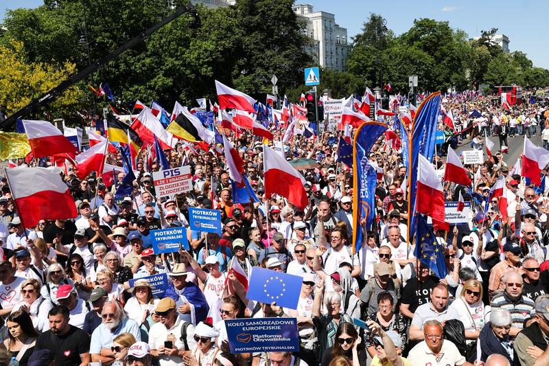 Protest antiguvernamental masiv în Polonia, Foto: Jakub Porzycki / AFP / Profimedia