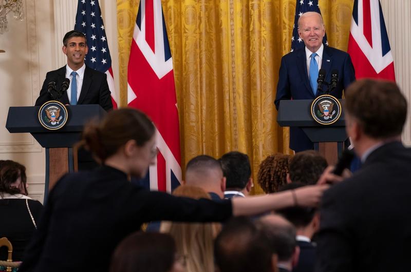 Rishi Sunak si Joe Biden, Foto: Sipa USA / ddp USA / Profimedia