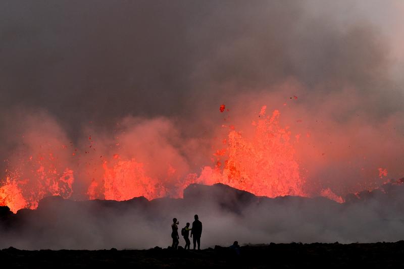 Eruptia vulcanului din apropierea capitalei islandeze, Foto: Kristinn Magnusson / AFP / Profimedia Images