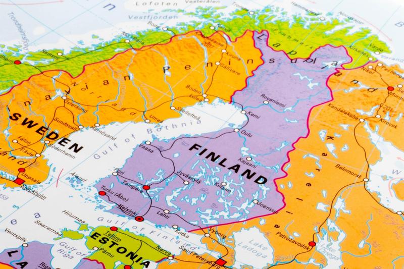 Harta cu Marea Baltica si o parte a tarilor din jurul ei, Foto: Michele Ursi / Alamy / Alamy / Profimedia