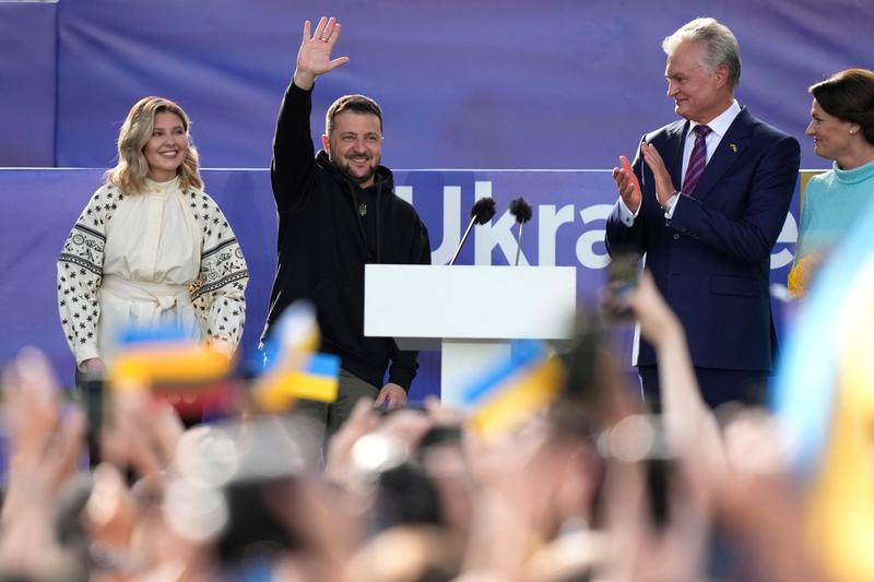 Zelenski si sotia sa la Vilnius, Foto: Pavel Golovkin / AP / Profimedia