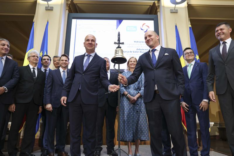 Listarea Hidroelectrica la BVB, Foto: Inquam Photos - Sabin Cirstoveanu