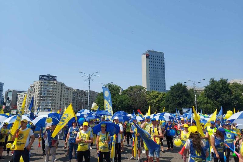 Protest al sindicatelor din sănătate, Foto: HotNews.ro / Alina Neagu