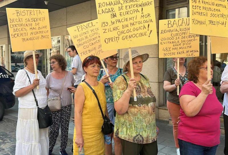 Protest al pacienților cu cancer, Foto: Hotnews / Alina Neagu