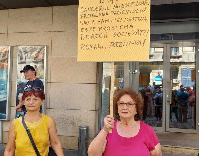 Mariana a venit la protestul pacienților tocmai de la Iași, Foto: Hotnews