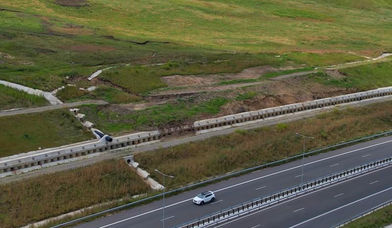 Alta alunecare de teren pe A10 la Alba Iulia, Foto: Captura YouTube