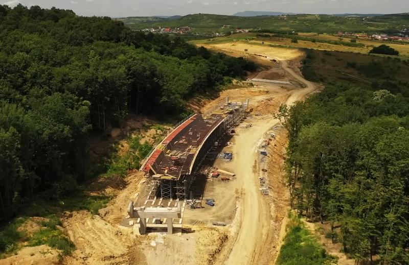 Centura Zalau in constructie in 2023, Foto: Captura YouTube