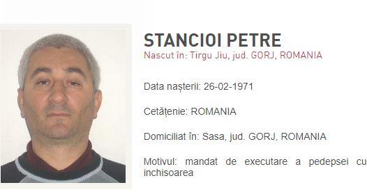 Stancioi Petre, cautat de politie, Foto: Politia Romana