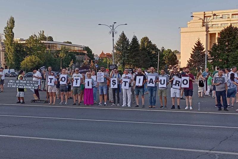 Protest in cazul azilelor groazei, Foto: HotNews.ro / Ionuț Baiaș