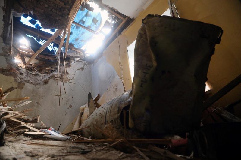Război în Ucraina - rachetă rusească căzută la Odesa, Foto: Oleksandr GIMANOV / AFP / Profimedia