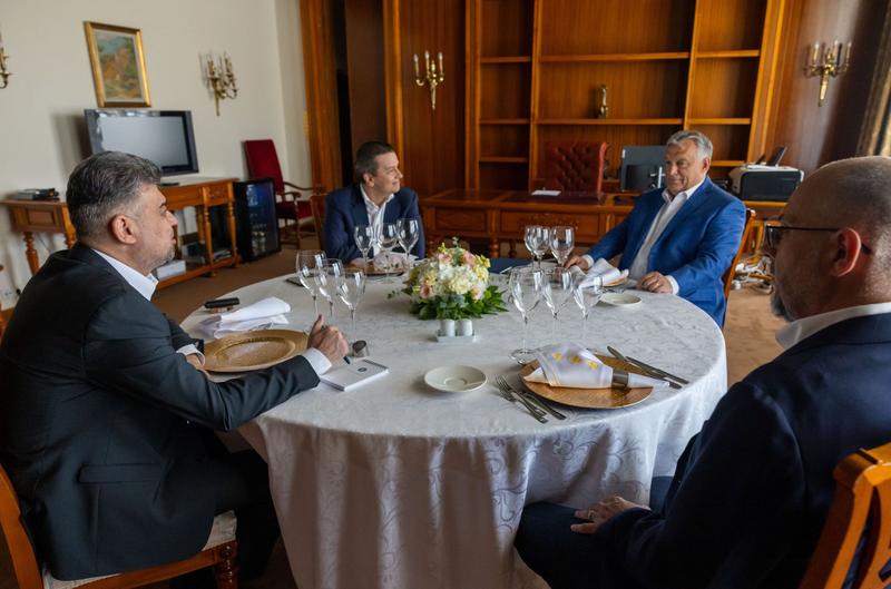 Marcel Ciolacu la întâlnirea cu Viktor Orban, Foto: Guvernul Romaniei
