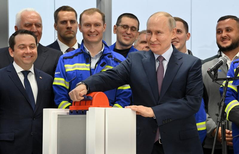 Putin inaugureaza Arctic LNG 2, Foto: Alexander KAZAKOV / AFP / Profimedia