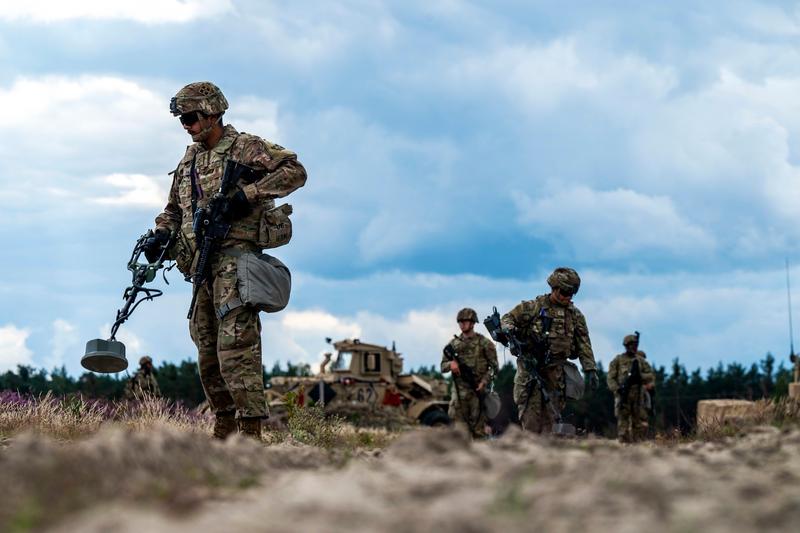 Soldati americani in apropierea Trzebien, Foto: U.S. Army / Zuma Press / Profimedia Images