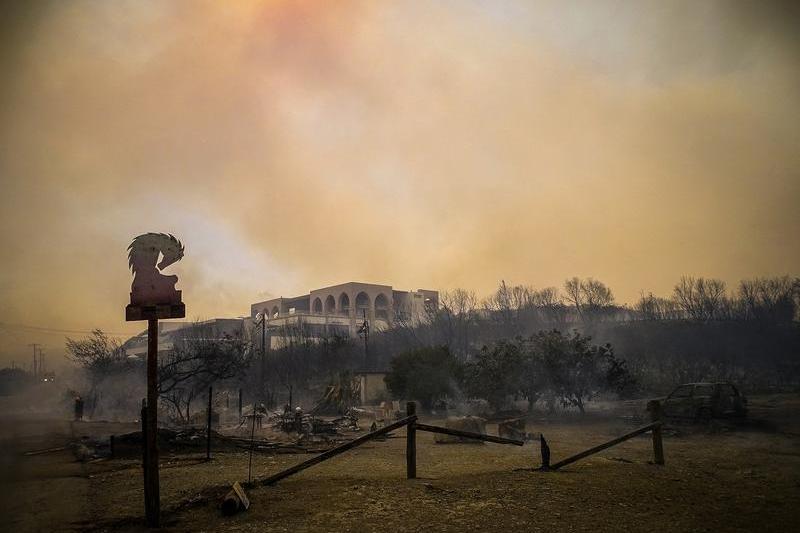 Incendii puternice pe insula Rodos, Foto: EUROKINISSI / AFP / Profimedia