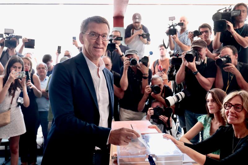 Alberto Nunez Feijoo, liderul partidului Poporului din Spania, Foto: Cesar Luis de Luca / DPA / Profimedia