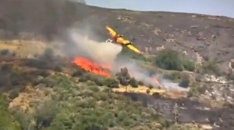 Avionul care s-a prabusit in Grecia, Foto: Captura video