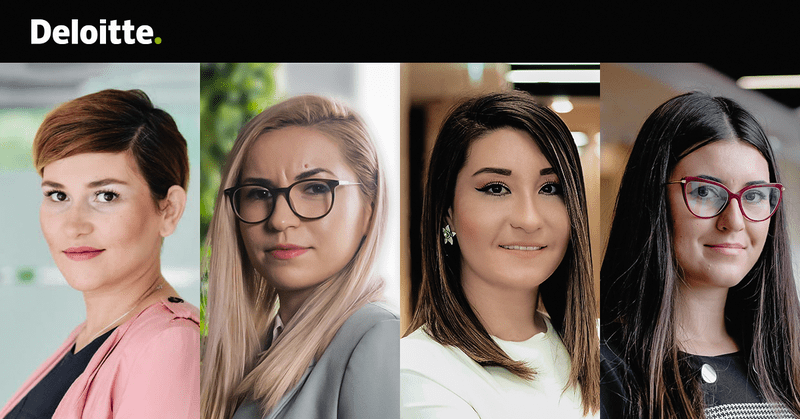 Monica Țariuc, Maria-Diana Alexandru, Laura Epure, Tatiana Milu , Foto: Deloitte Romania