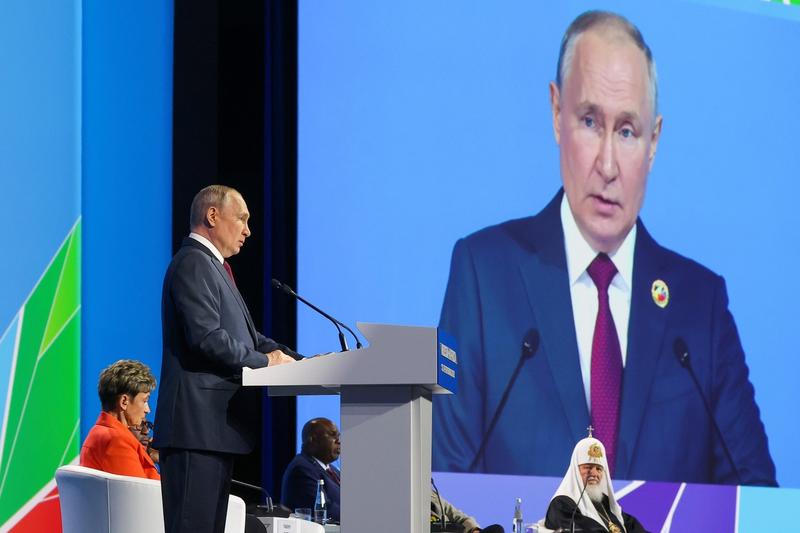 Vladimir Putin prezidează summitul Rusia - Africa în Sankt Petersburg, Foto: Alexander Ryumin / AP / Profimedia