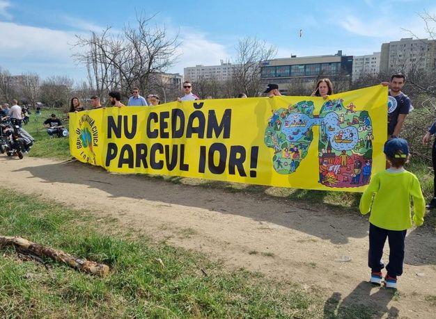 Protest în parcul IOR, Foto: Grupul Civic IOR-Titan