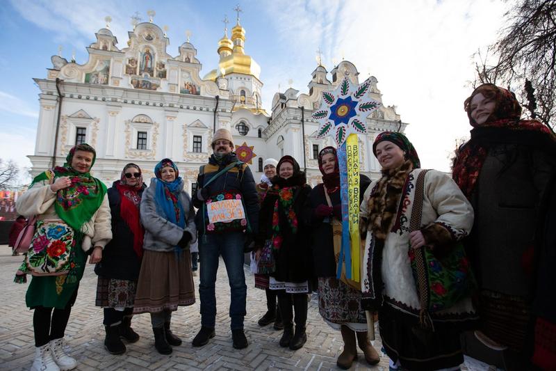 Colindători de Crăciun în Kiev, Ucraina, Foto: AA/ABACA / Abaca Press / Profimedia