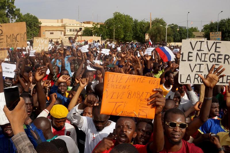 Manifestație împotriva Franţei în Niger, Foto: Balima Boureima / AFP / Profimedia