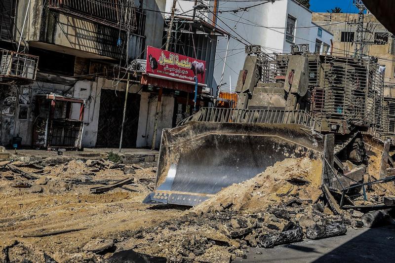 Buldozer militar israelian in Jenin, Foto: Nasser Ishtayeh / Zuma Press / Profimedia