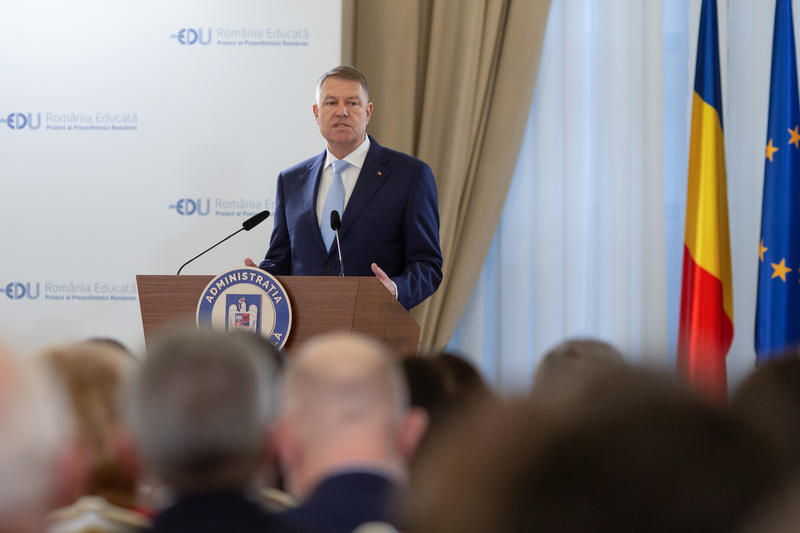 Președintele Klaus Iohannis la lansarea proiectului „România Educată”, Foto: Inquam Photos / Ilona Andrei