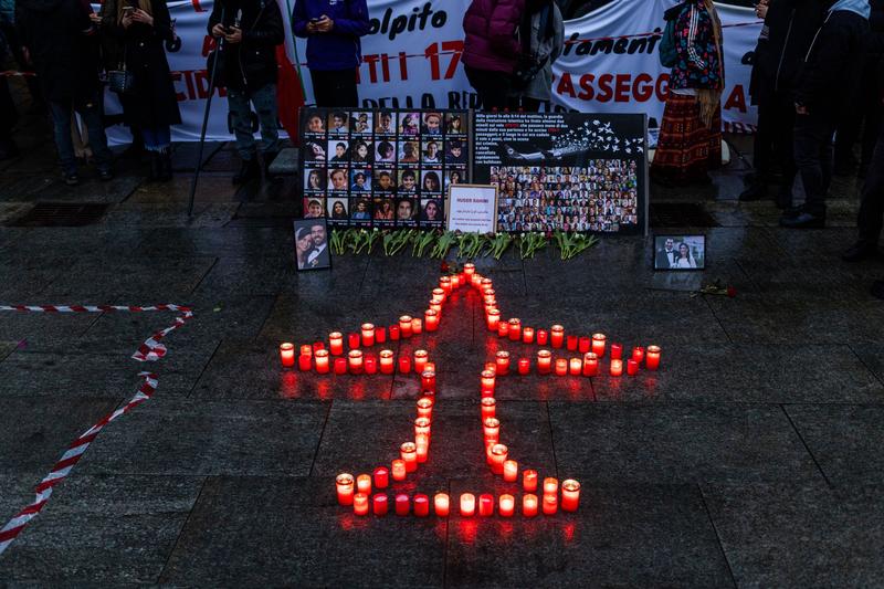 Memorial pentru victimele zborului PS752, Foto: Mauro Ujetto/NurPhoto / Shutterstock Editorial / Profimedia
