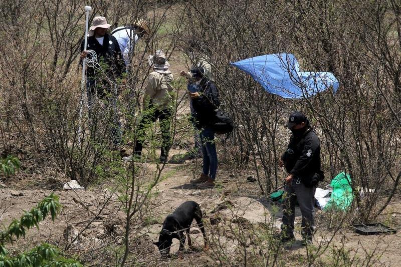 Poliția din Mexic la scena unei crime, Foto: Ulises Ruiz / AFP / Profimedia