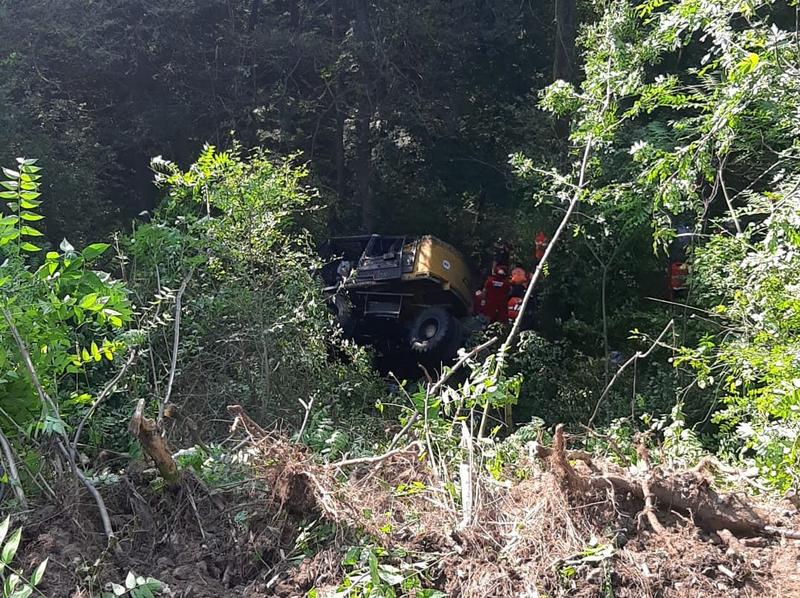 Utilaj feroviar rasturnat in Teleorman, Foto: CFR Infrastructura