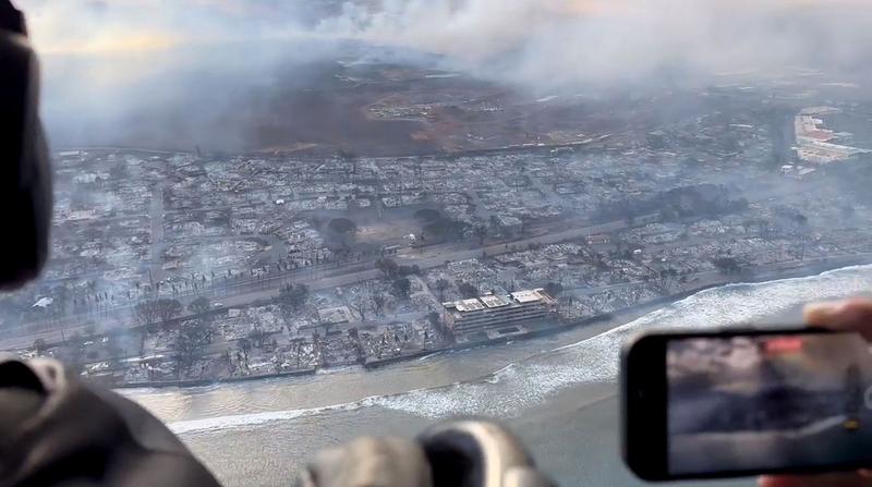 Incendiile au mistuit insula Maui din Hawaii, Foto: Richard Olsten / AFP / Profimedia Images