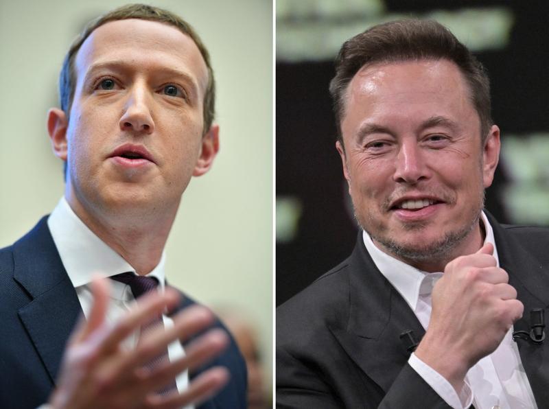 Mark Zuckerberg și Elon Musk, Foto: Mandel Ngan / AFP / Profimedia Images