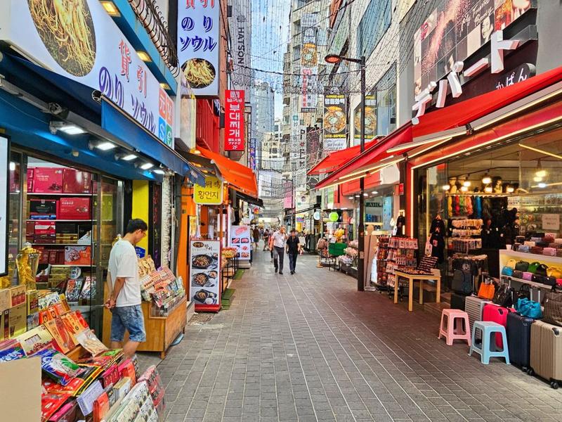 Strada pietonala colorata la Seul, Foto: Vlad Barza / HotNews.ro