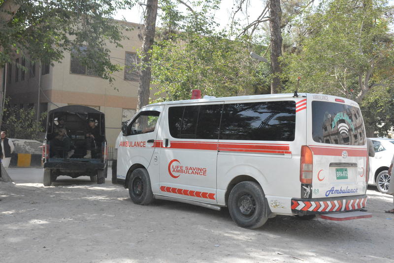 Forțe de intervenție după un atac în provincia Balochistan din Pakistan, Foto: Mazhar Chandio / AFP / Profimedia