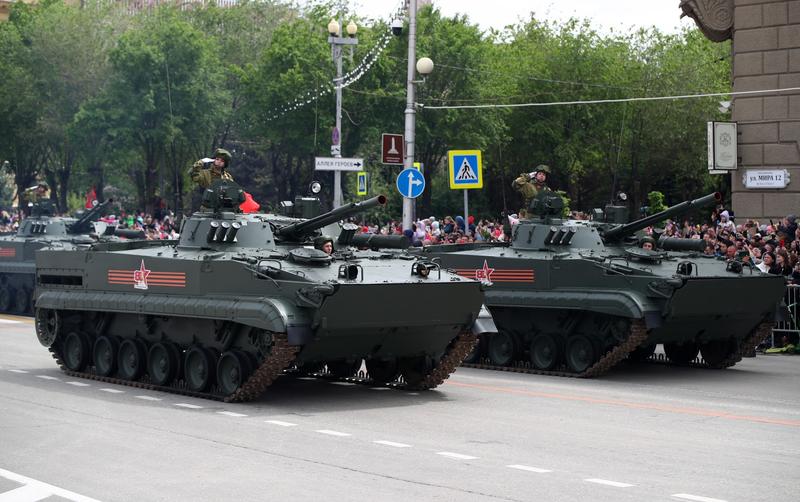 Blindate BMP-3 la parada de Ziua Victoriei, Foto: Kirill Braga / Sputnik / Profimedia