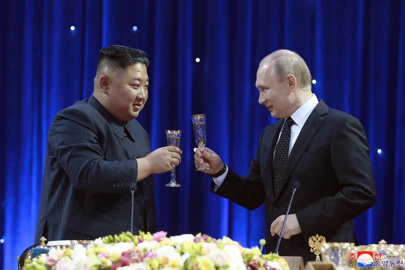 Kim Jong Un si Vladimir Putin, Foto: KCNA via KNS / AP / Profimedia