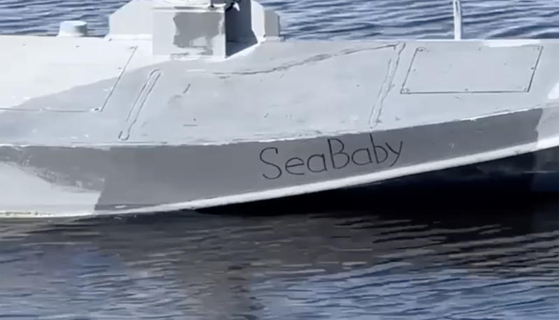 Noua dronă maritimă kamikaze a ucrainenilor, Sea Baby, Foto: Not supplied / WillWest News / Profimedia