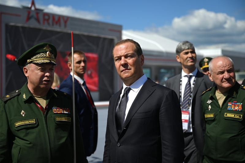 Dmitri Medvedev, vicepreşedintele Consiliului de Securitate al Federaţiei Ruse, Foto: Pavel Bednyakov / Sputnik / Profimedia