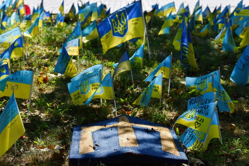 Zaporojie: Memorial pentru soldații ucraineni căzuți în luptă, Foto: Andriy Andriyenko / Zuma Press / Profimedia Images