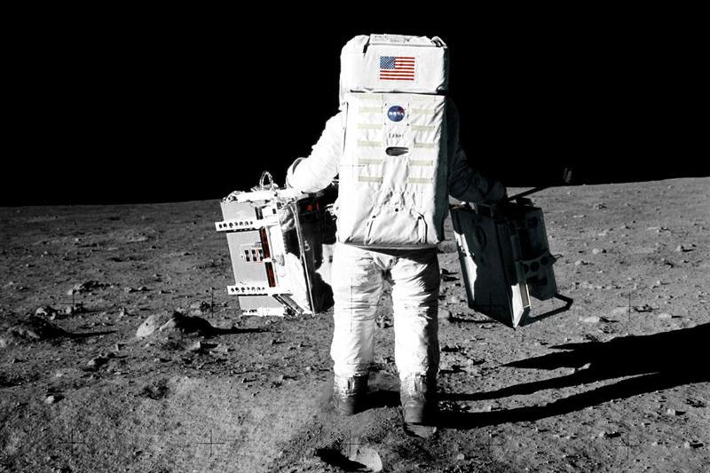 Astronautul american „Buzz” Aldrin pe Luna, Foto: NASA / Sciencephoto / Profimedia Images