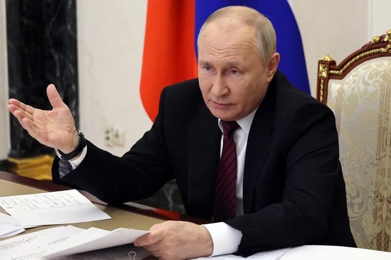 Vladimir Putin la sedinta de marti a Consiliului pentru Dezvoltare a Rusiei, Foto: Mikhail Klimentyev / AFP / Profimedia