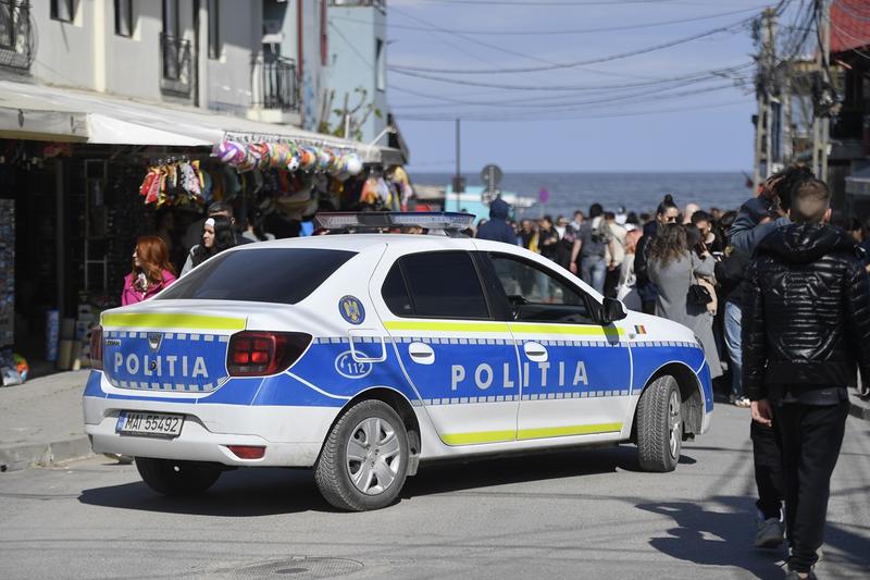 Mașină de Poliție la Vama Veche, Foto: Inquam Photos / Alex Nicodim