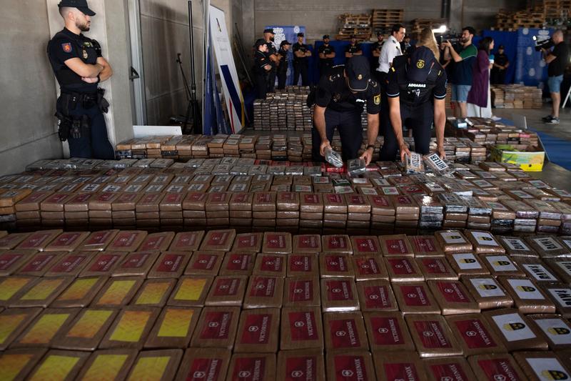 Captură de 9,4 tone de cocaină în portul Algeciras, Foto: JORGE GUERRERO / AFP / Profimedia