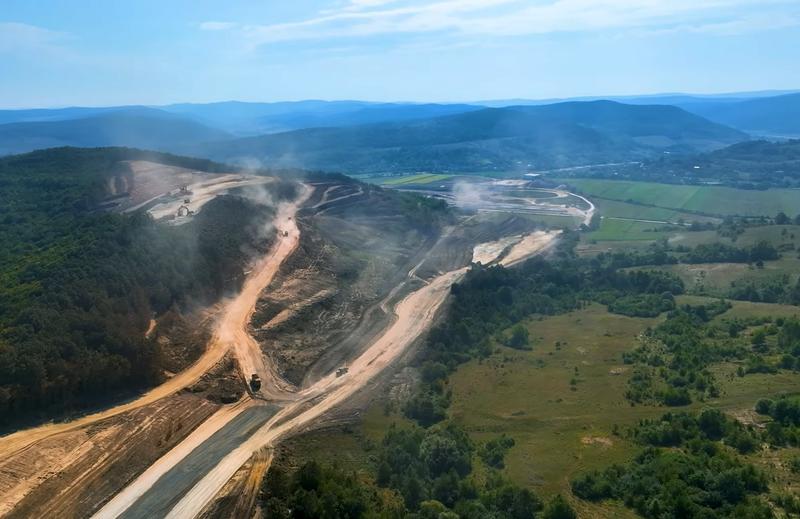 Autostrada A3 - Lotul UMB de la ZImbor la Poarta Salajului, Foto: Captura Youtube / Raducu P Drum