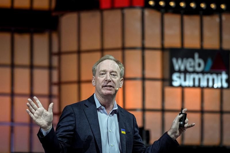 Brad Smith, preşedintele Microsoft, Foto: PATRICIA DE MELO MOREIRA / AFP / Profimedia