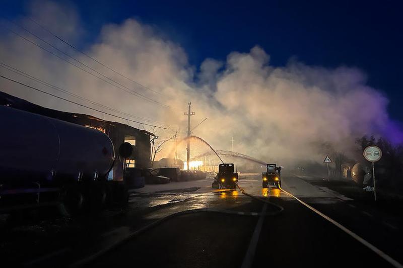 Intervenție la exploziile de la Crevedia, Foto: Romanian Emergency Inspectorate- IGSU / AFP / Profimedia